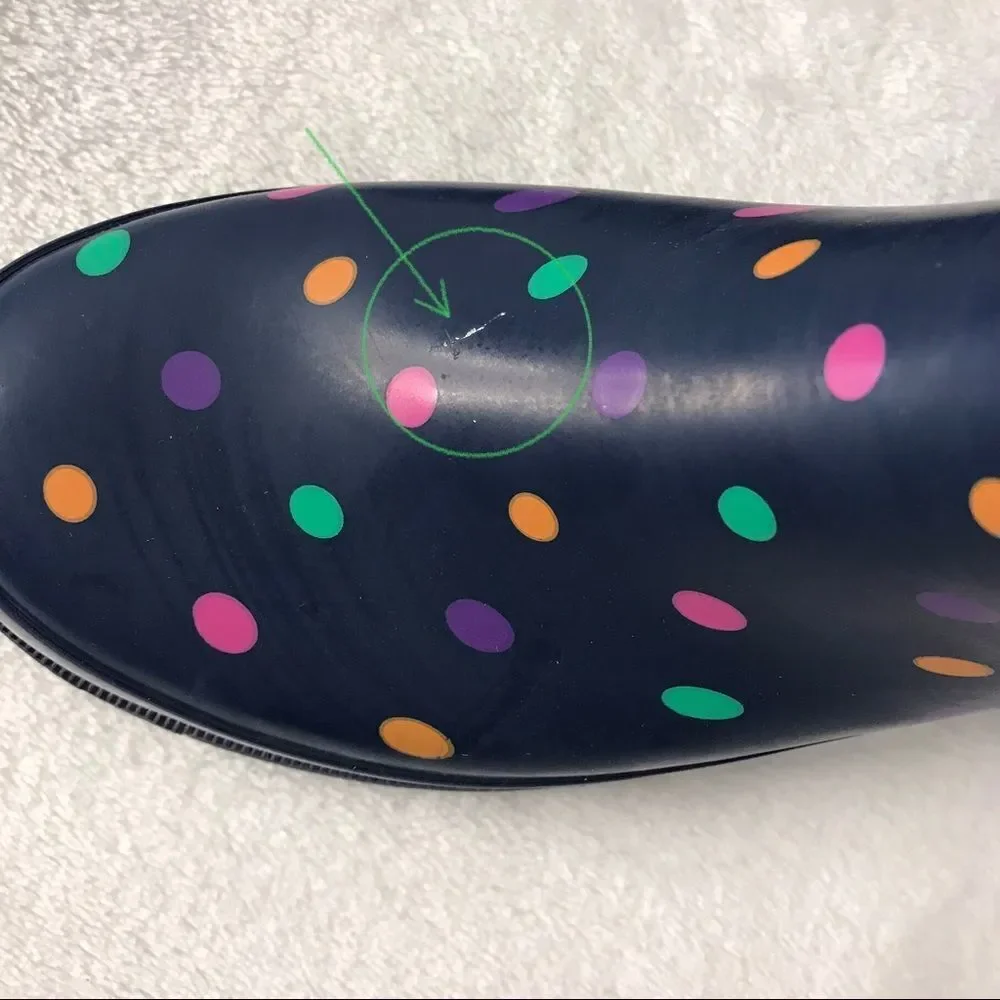 Western Chief Womens‎ Simple Dot Navy Rain boots